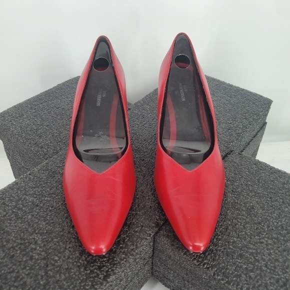 Ros Hommerson Shoe Women 11 M Red Heels - Picture 15 of 15